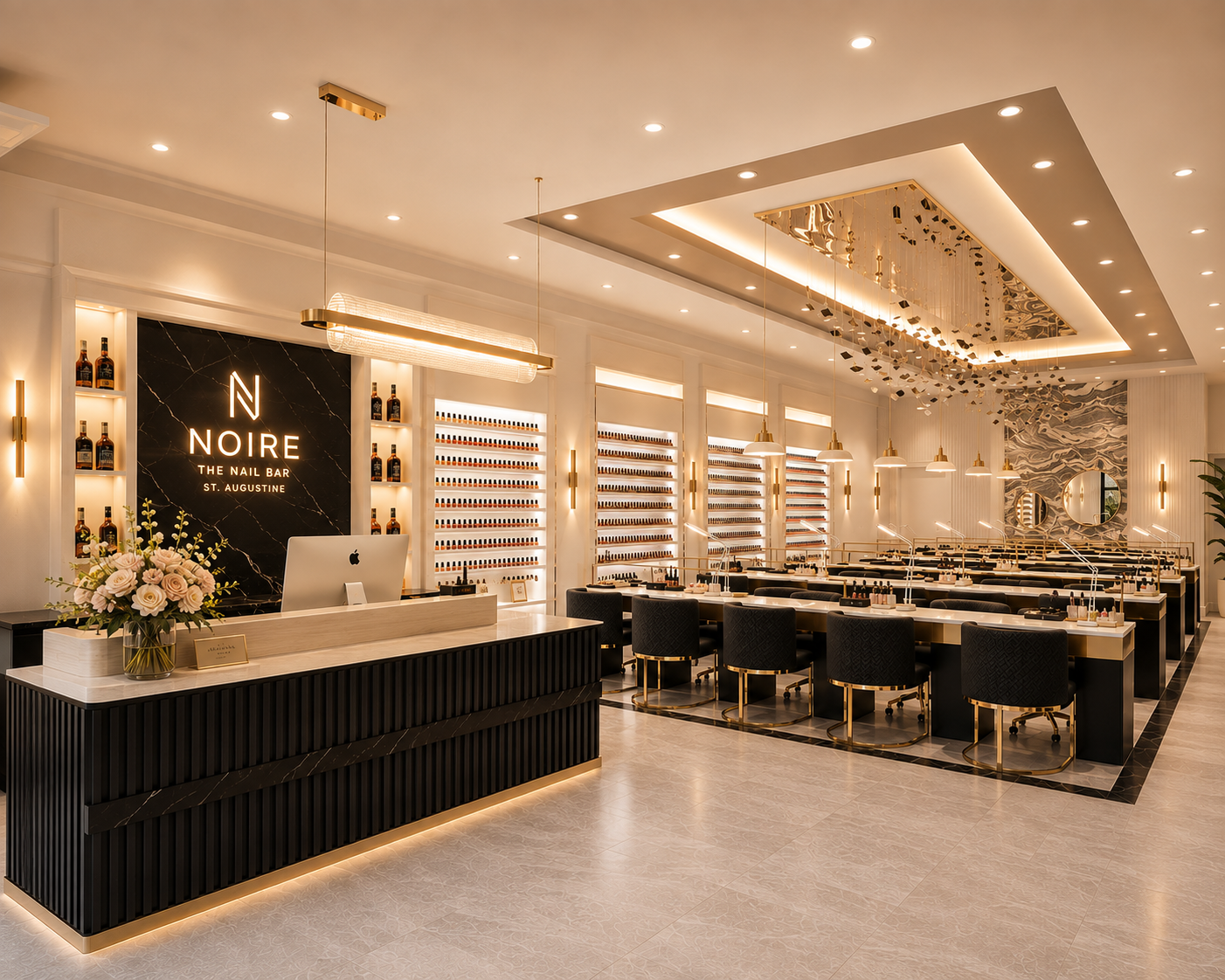 Noire The Nail Bar interior