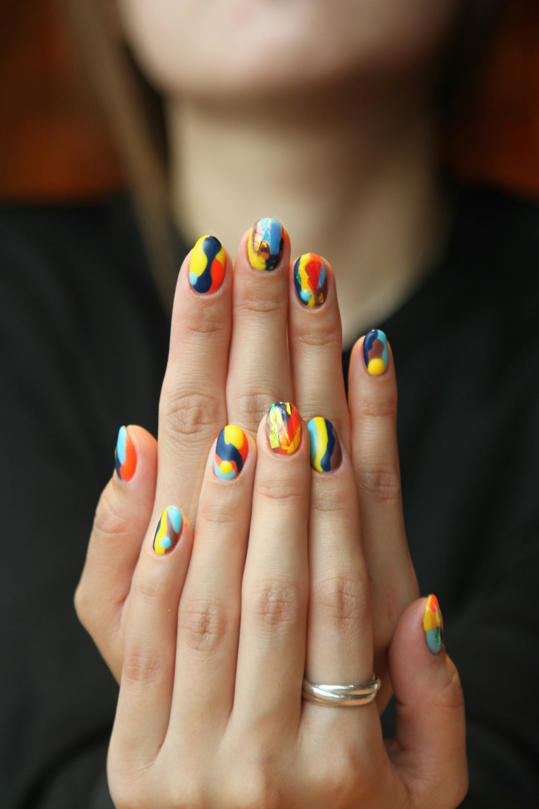 Sculpted nail extension set